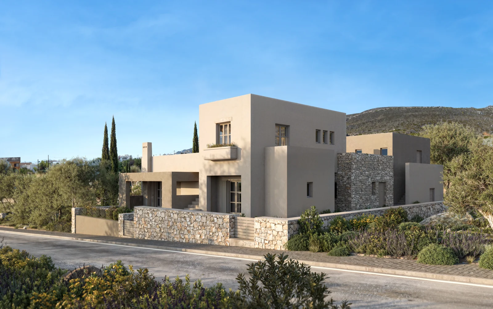 Vacation homes with shared pool at Diakofti, Kythira, by GEOTOPO